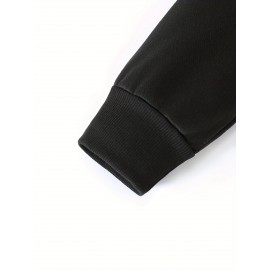 [Pullover for Casual Attire] Thick Warm Solid Color Hooded Sweatshirt | Casual Loose Fit Sweater with Front Pocket, Machine Washable for Fall Winter (Solid Color Options)