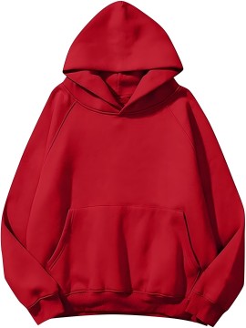 Men's Red Hoodie with Back Print Palm Tree & Cloud Sky Design, Diagonal Red Stripe Sunset Text - Warm Long Sleeve Pullover, Casual Sweatshirt for Fall/Winter, Regular Fit for islandleisurecom to style