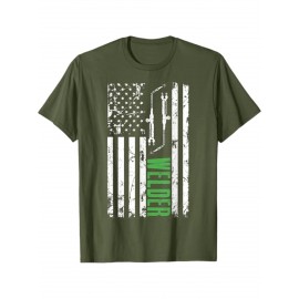 Men'S Heavyweight 100% Welding Shirt - American Flag Welder T-Shirt with Welding Tools Graphic, Welding Helmet Design - All-Season Breathable Workwear for Welders, Welding Gifts for Men - Casual & Industrial Apparel (Regular Fit) - Ideal Welder Present for Birthdays, 4th of July, Labor Day - Patriotic Welding Apparel with Welding Rod & Welding Helmet Print, Round Neck Short-Sleeve Casual Wear for Welding Enthusiasts, Welder T Shirt, Men Graphic Tee, Men Graphic T Shirt, Graphic T