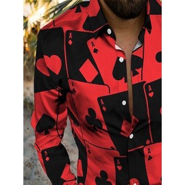 Turn- Collar Long Sleeve Shirt