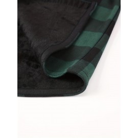 Men's Winter Warm Fleece-Lined Flannel Shirt - Thick Multi-Pocket Plaid Button- Collar Shirt, Wrinkle-Resistant Casual Office & Outdoor Wear, Cozy Long Sleeve for home (Hand Washable) - Regular Fit Fall/ Winter Clothing