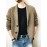 Men'S Oversized Two-Tone Knit Cardigan Sweater - V-Neck Button-Front Closure, Cozy Winter Pullover with Chest Pocket, Slim-Fit Casual Sweater for Coffee Dates & Weekend Outings, Y2K Retro Layered Outfits (Autumn/Winter) - Solid Color Block Design