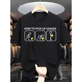 Men's Summer Fashion Graphic Tee - 