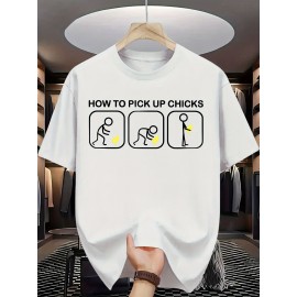 Men's Summer Fashion Graphic Tee - 