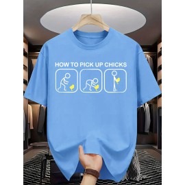 Men's Summer Fashion Graphic Tee - 