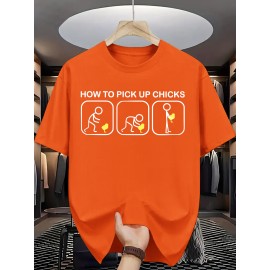 Men's Summer Fashion Graphic Tee - 